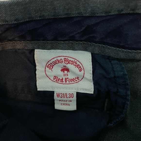 Brooks Brothers Red Fleece Slim Fit Chinos - Gray - Picture 4 of 4